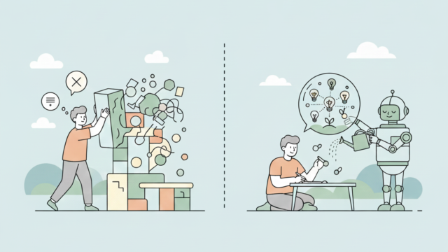 STEP2:完璧主義を捨てる。AIと「思考の種」を共有する方法